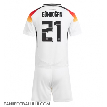 Germania Ilkay Gundogan #21 Echipament de Fotbal Replică European 2024 Copii Acasa (+ Șorturi)